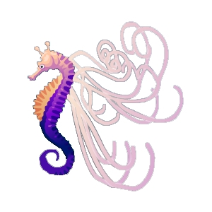 Purple Twilightwing Seahorse